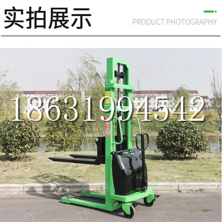 朝阳市电动叉车堆高车液压铲车电瓶1吨2吨站驾步行式小型全自动叉车